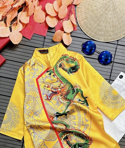 Áo Dài Rông Xanh
