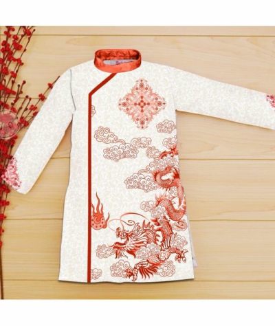 Áo Dài Cách Tân Họa Tiết 