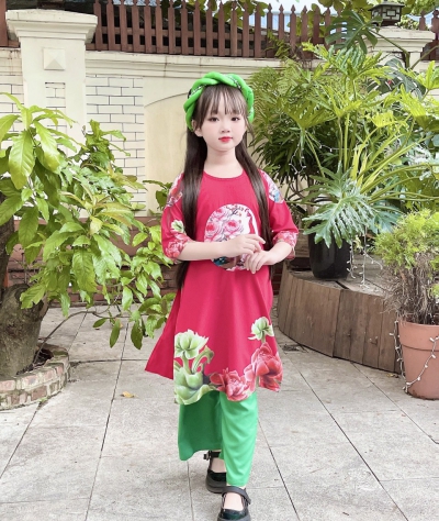 Áo Dài Cách Tân Bé Gái A2