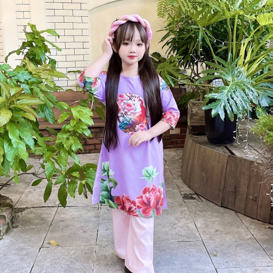 Áo Dài Cách Tân Bé Gái A2