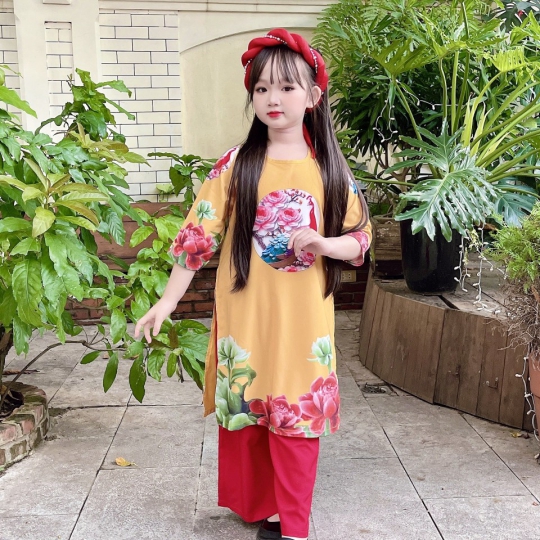 Áo Dài Cách Tân Bé Gái A2