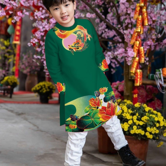 Áo Dài Truyền Thống Ngày Xuân 01