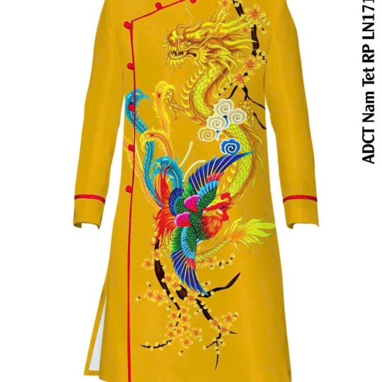 ÁO DÀI NAM HỌA TIẾT RỒNG