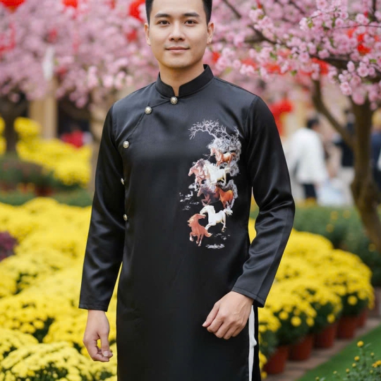 ÁO DÀI CÁCH TÂN NAM MÃ ĐÁO THÀNH CÔNG