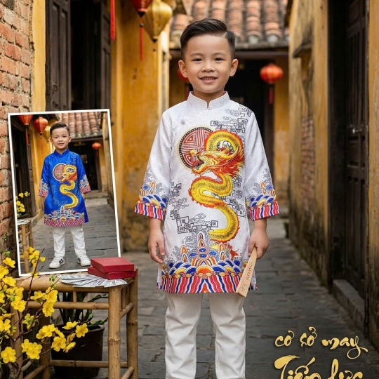 ÁO DÀI CÁCH TÂN CHẤT VẢI GẤM
